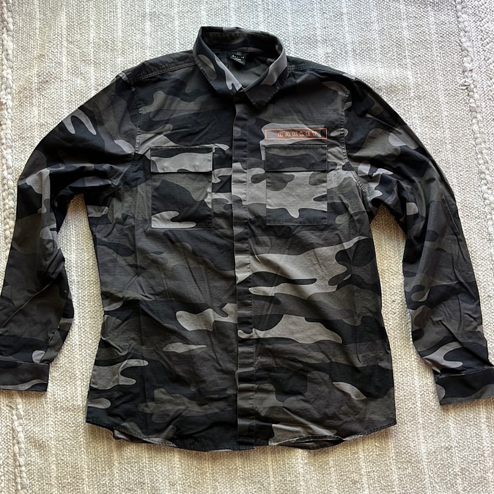 Oakley Mens L/S Camouflage Shirt Sz L